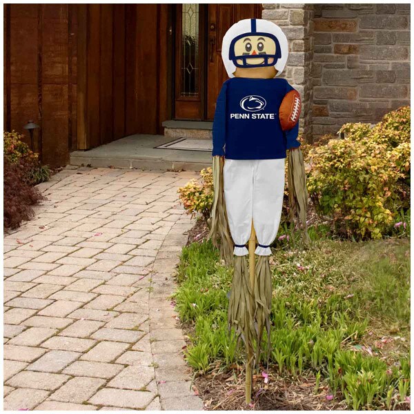Penn State football player scarecrow in front of house